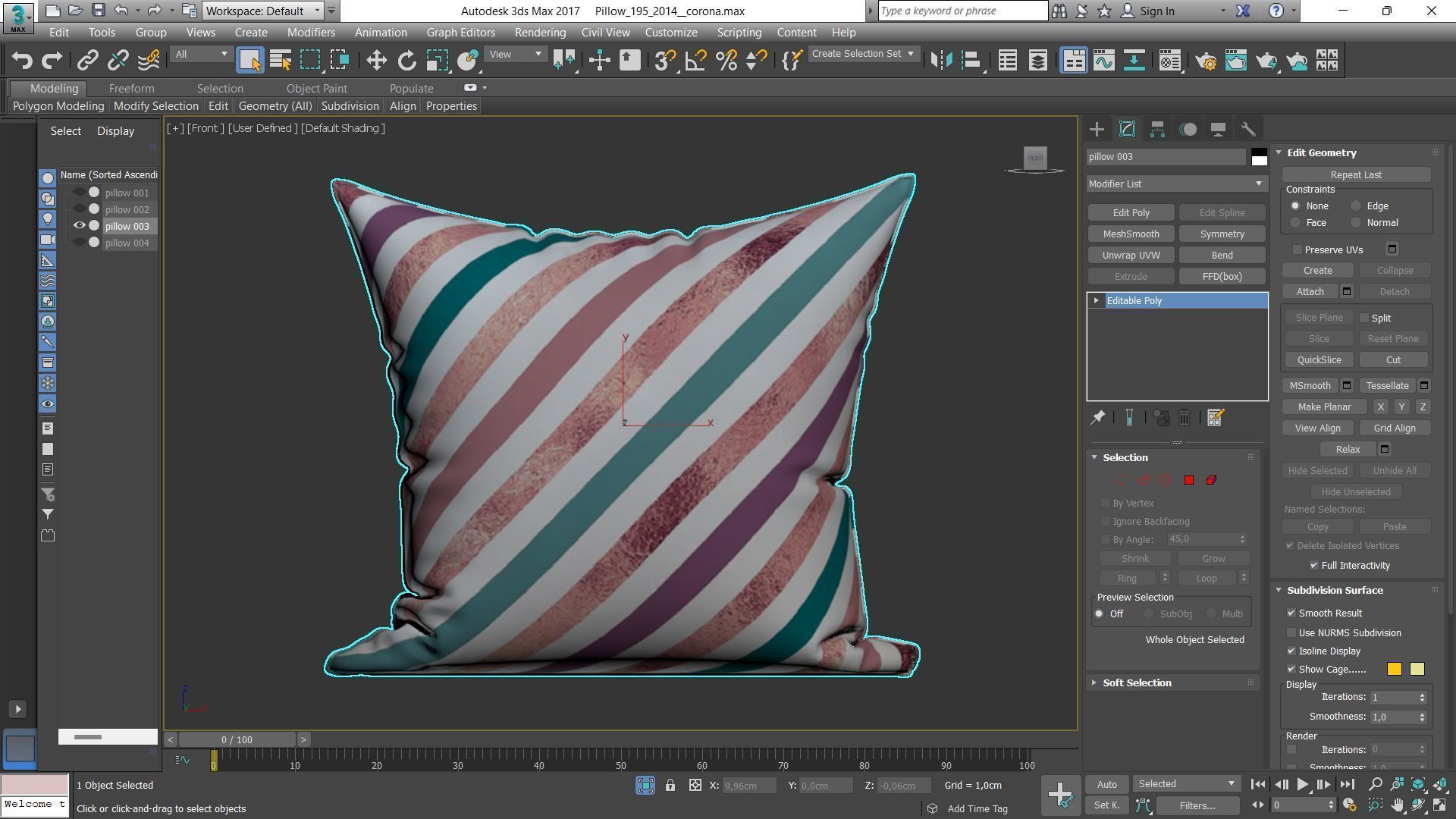 Decorative pillows Houzz set 195 3D model_6