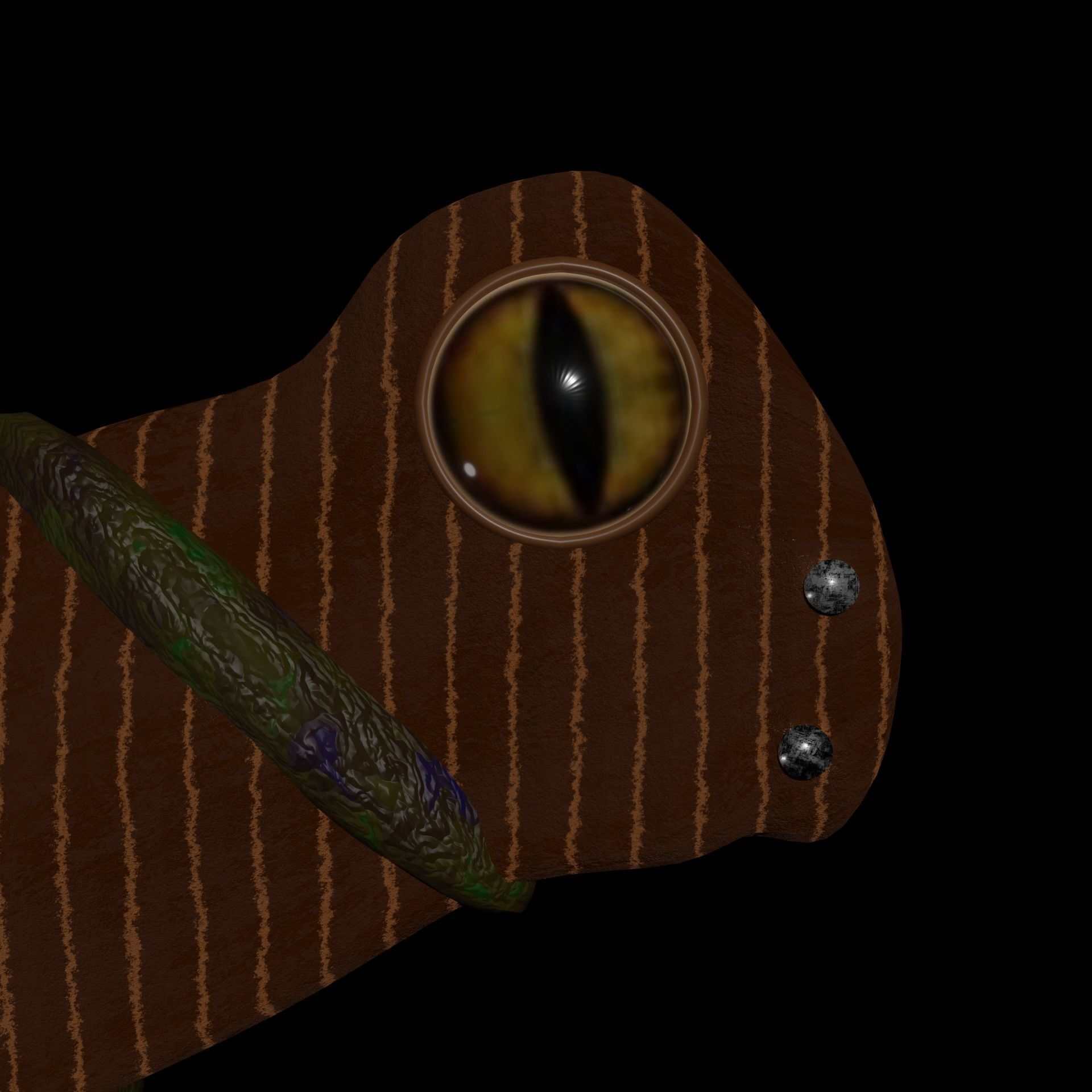 Knife from Jungle low-poly game to ready PBR Low-poly 3D model Low-poly 3D model_5