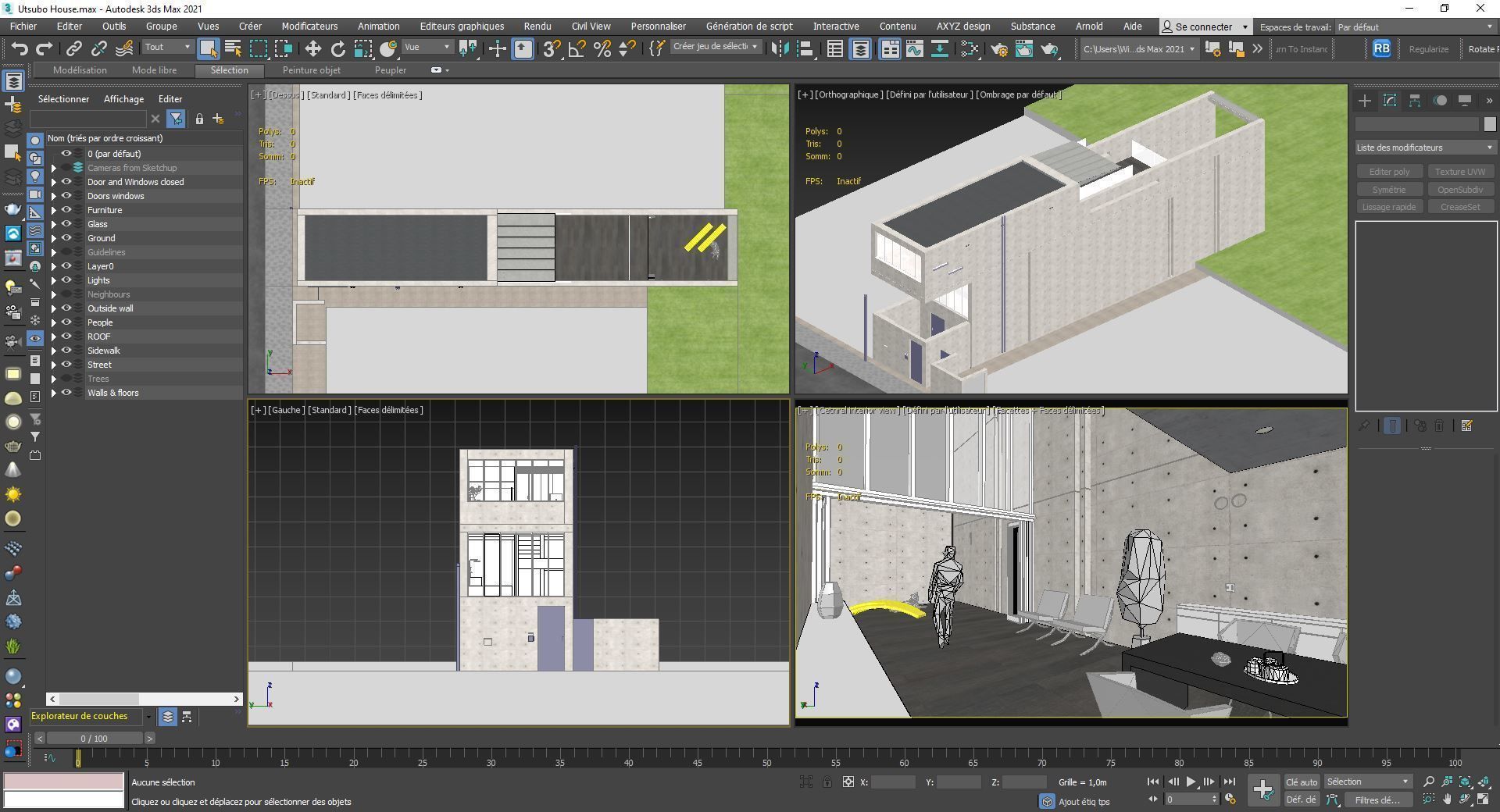 Utsubo Park House - Tadao Ando 3D model_29