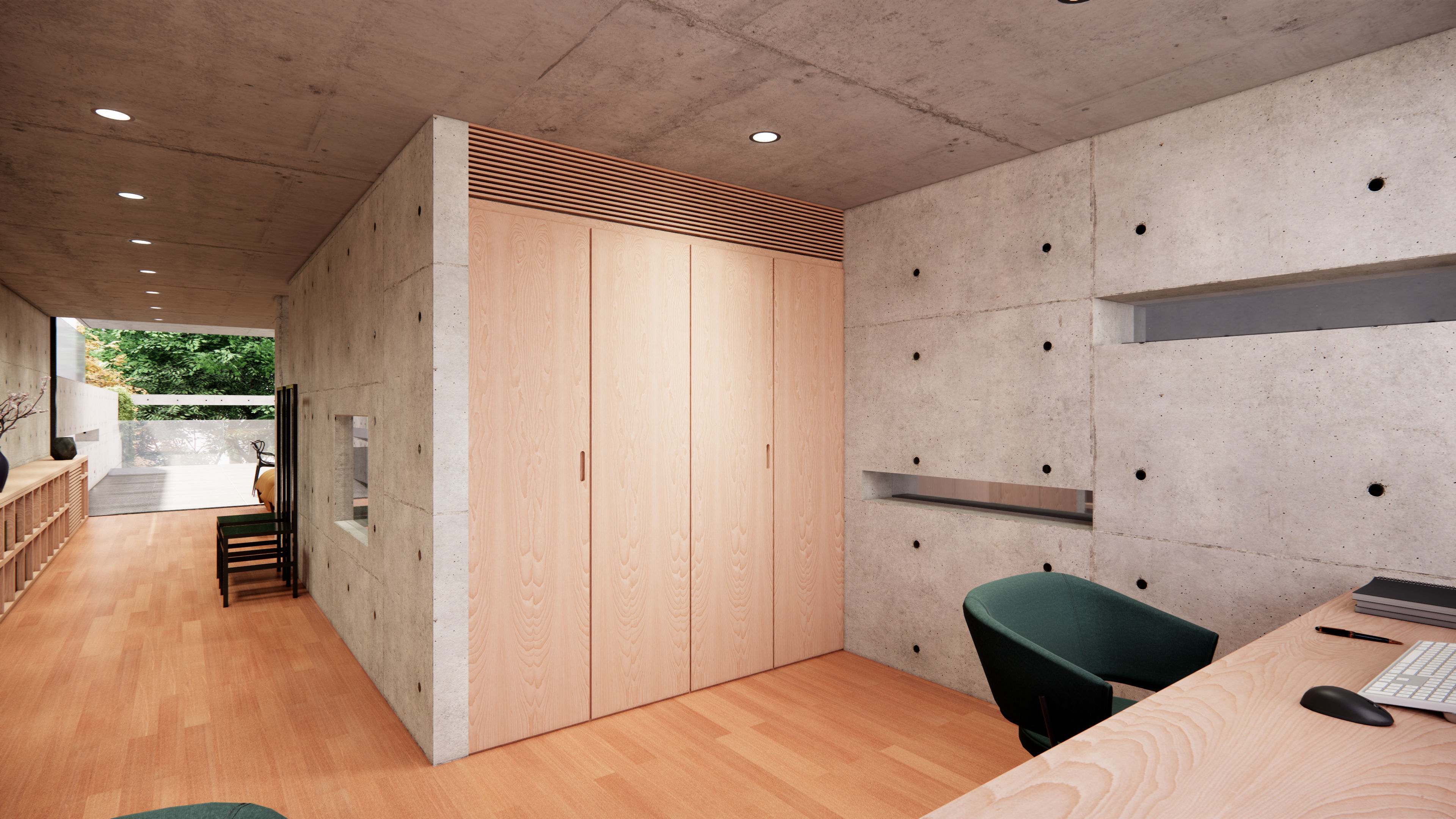 Utsubo Park House - Tadao Ando 3D model_7