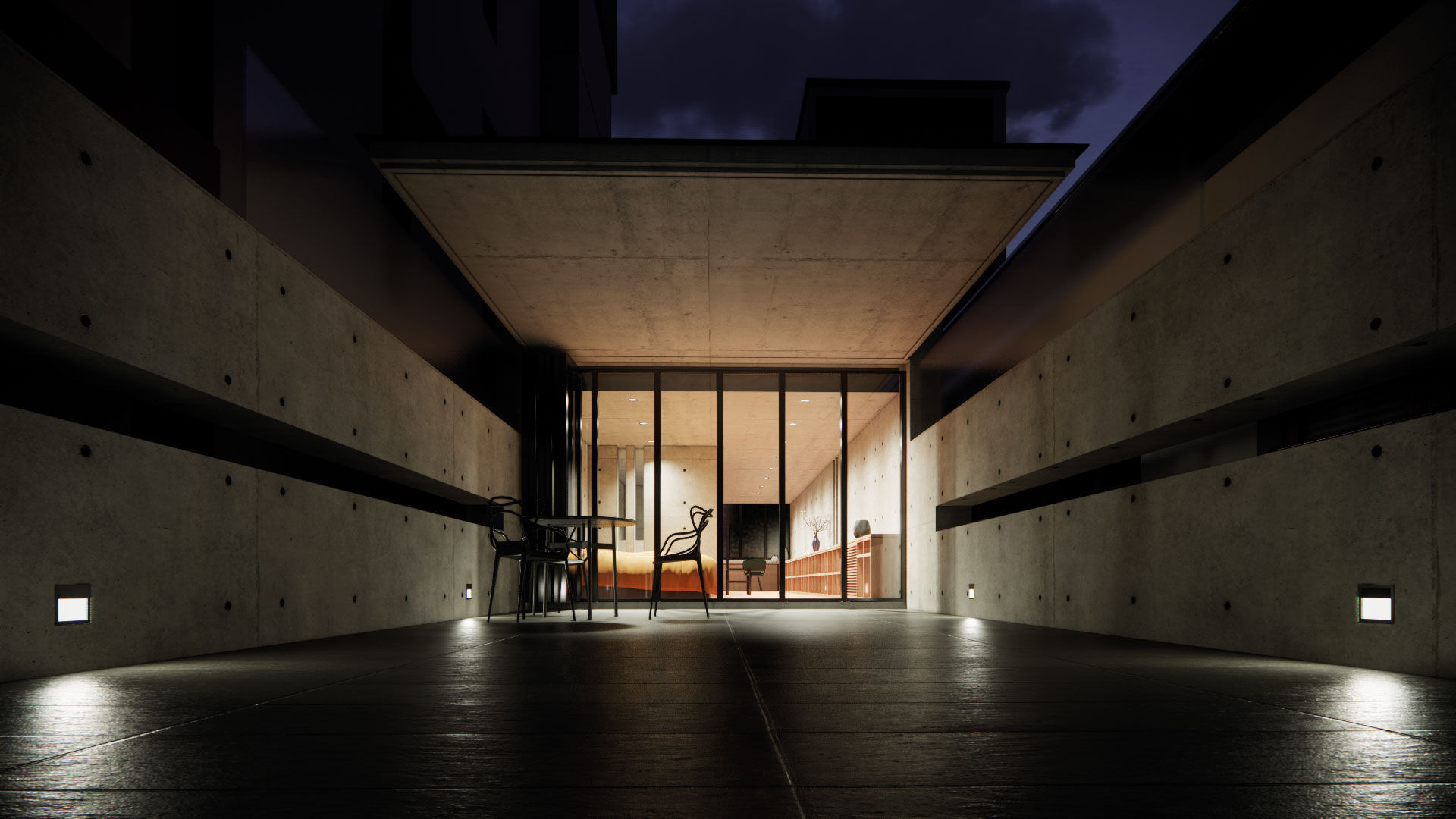 Utsubo Park House - Tadao Ando 3D model_6