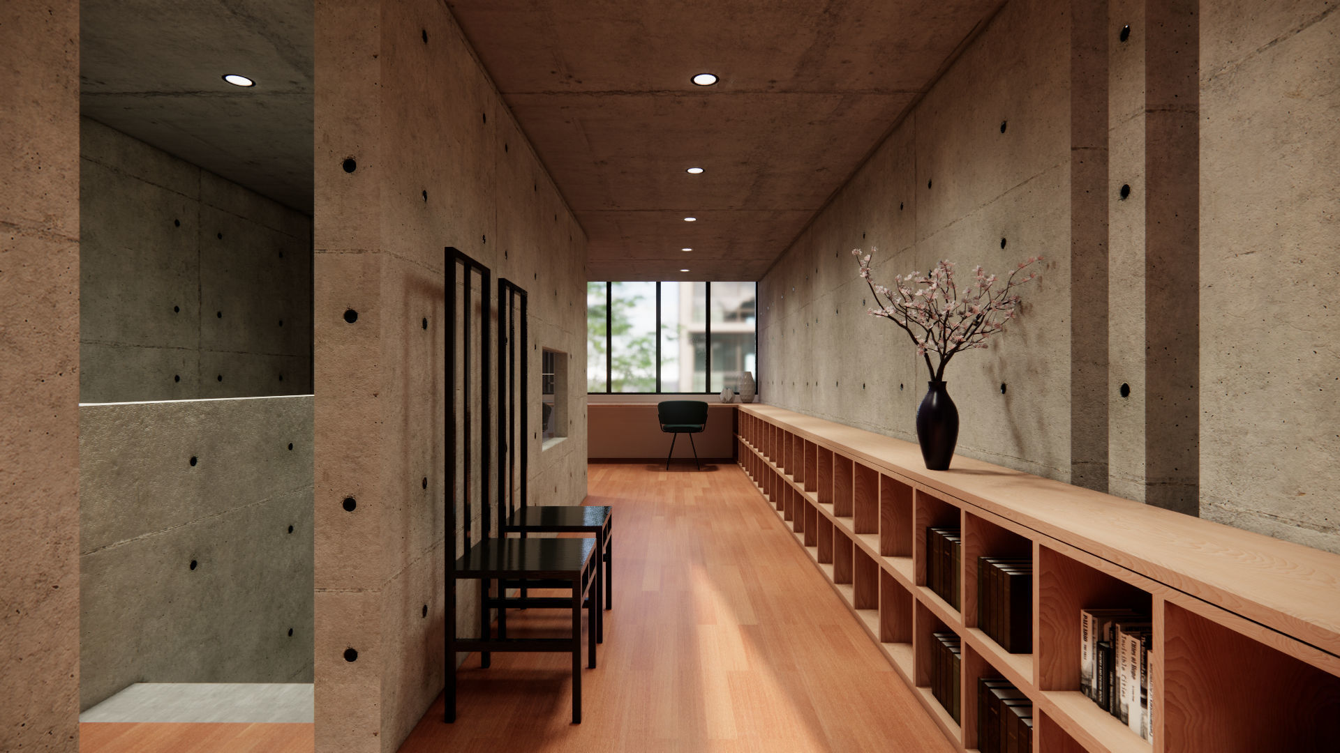 Utsubo Park House - Tadao Ando 3D model_9