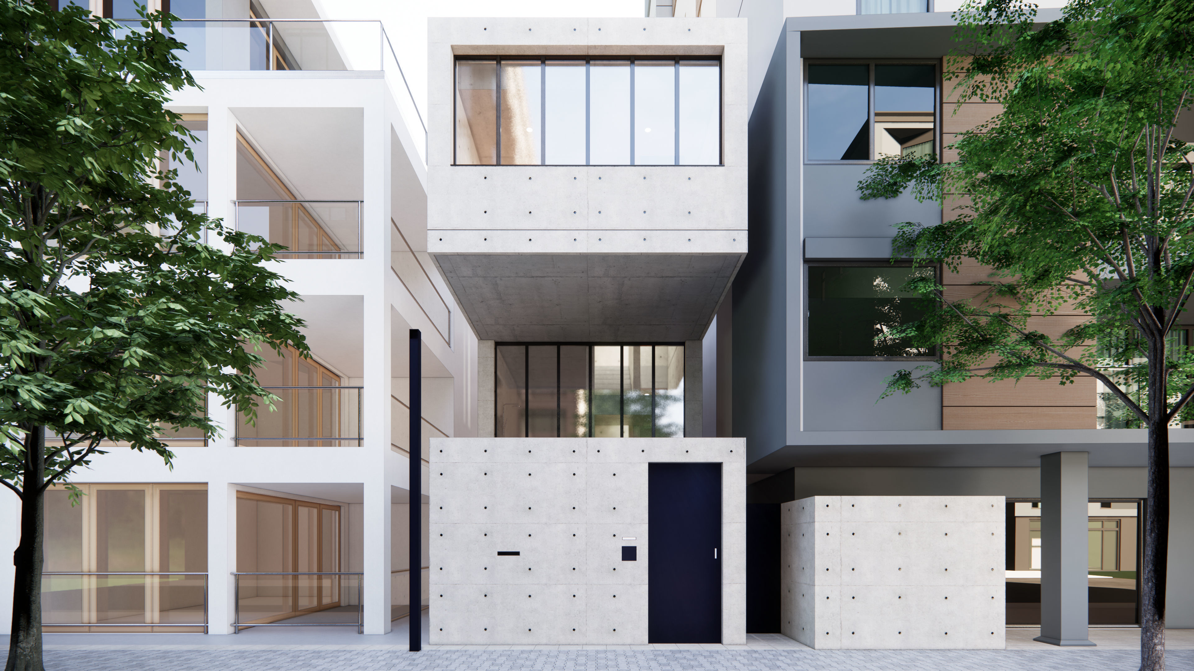 Utsubo Park House - Tadao Ando 3D model_14