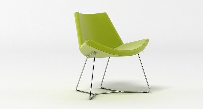 PlusHalle Lotus Chair 3D model 6