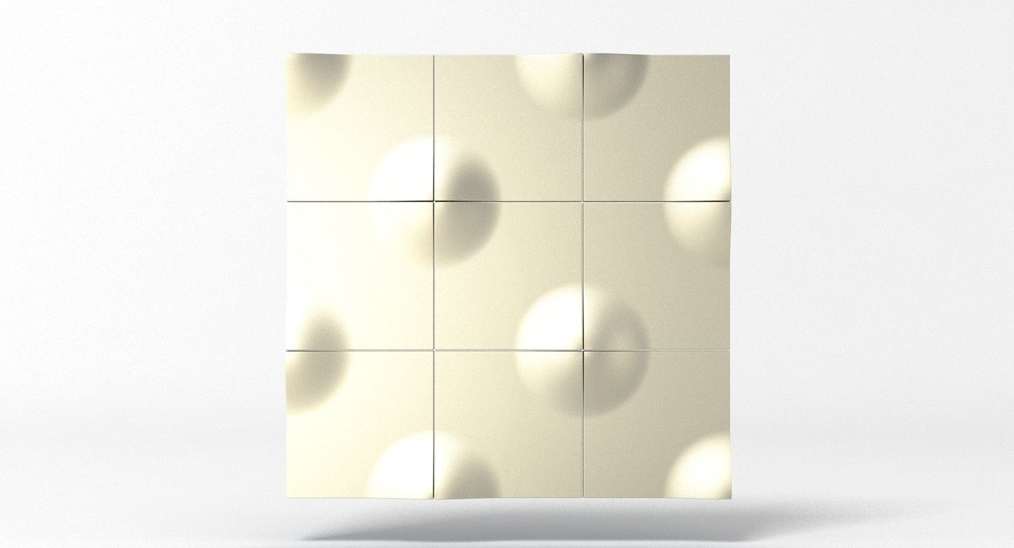 Decorative Modular Wall Panel 2 3D model_5