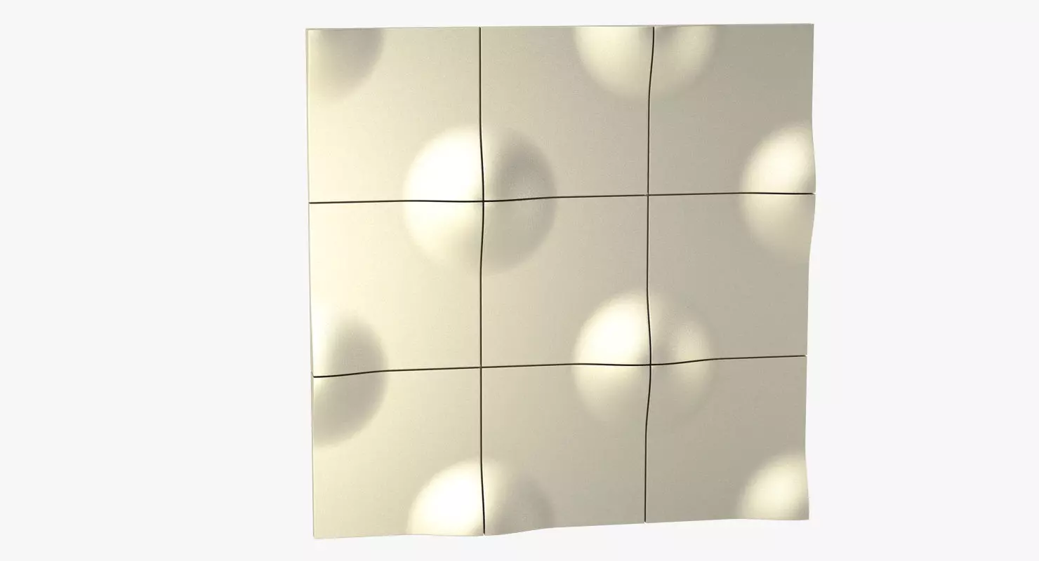 Decorative Modular Wall Panel 2 3D model_0