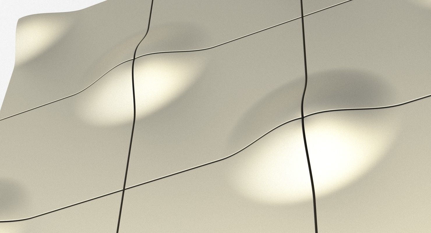 Decorative Modular Wall Panel 2 3D model_2