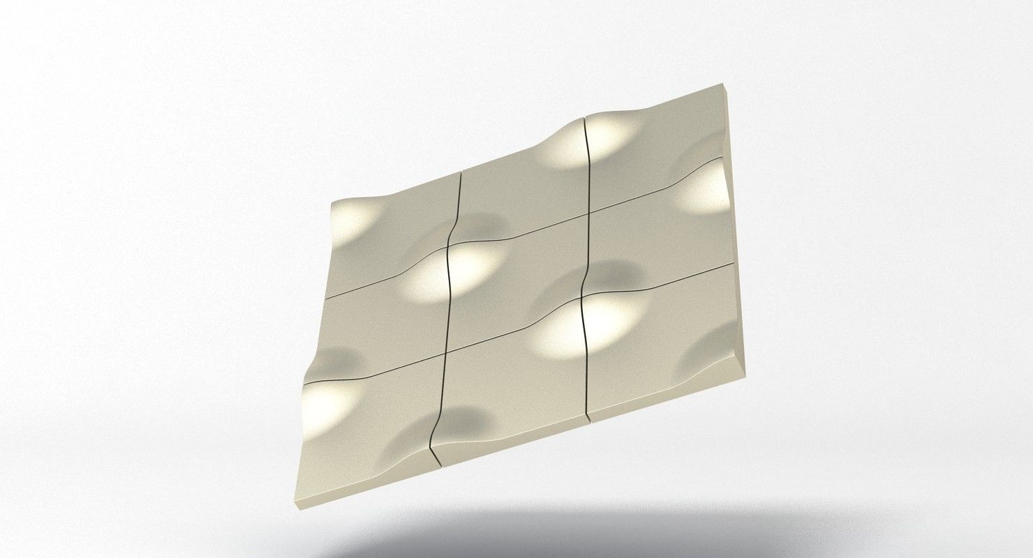 Decorative Modular Wall Panel 2 3D model_9