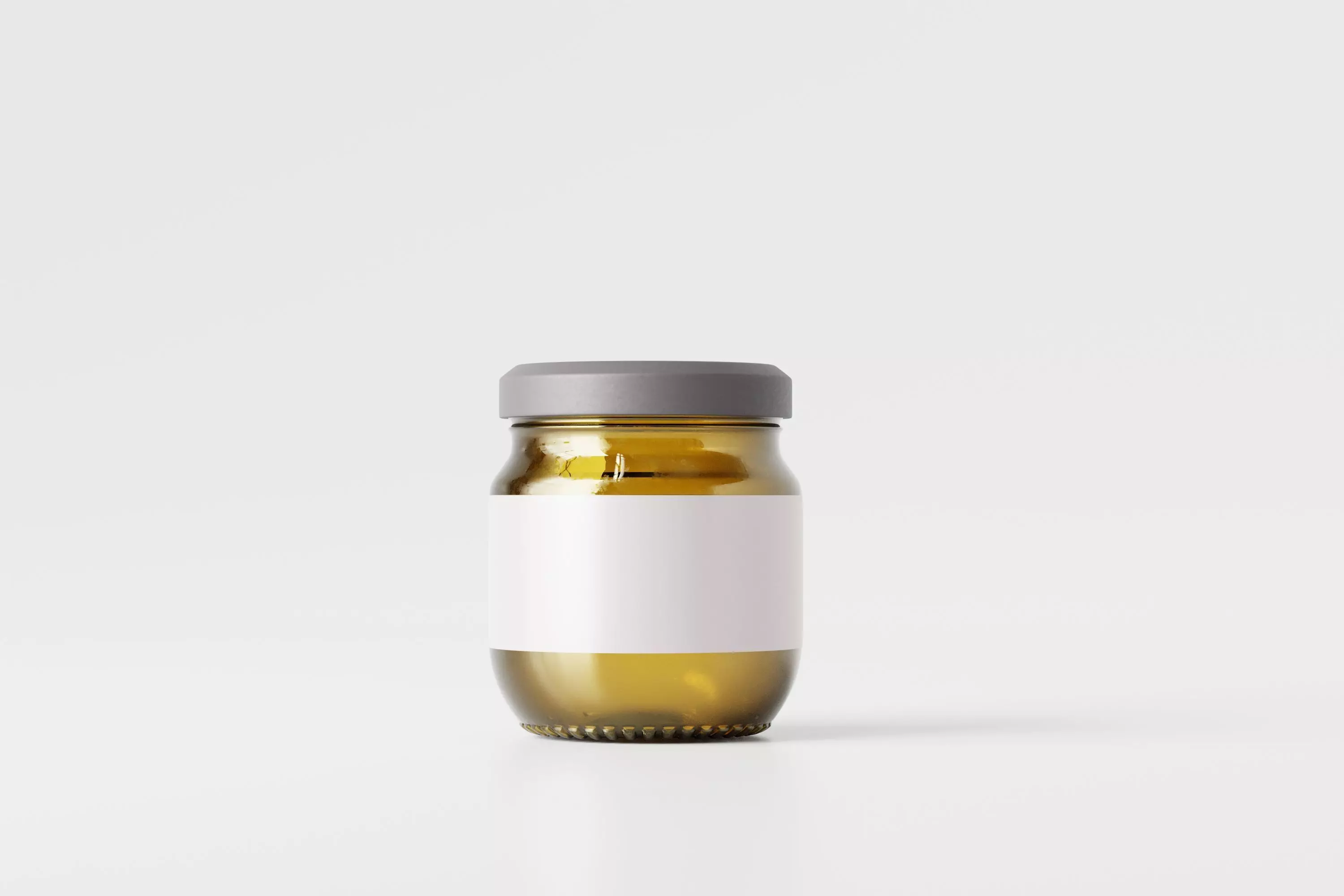 glass jar mockup Low-poly 3D model_0