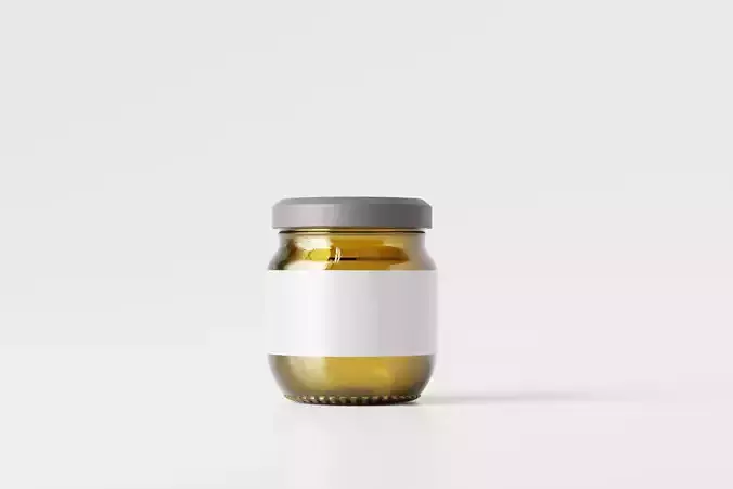 glass jar mockup