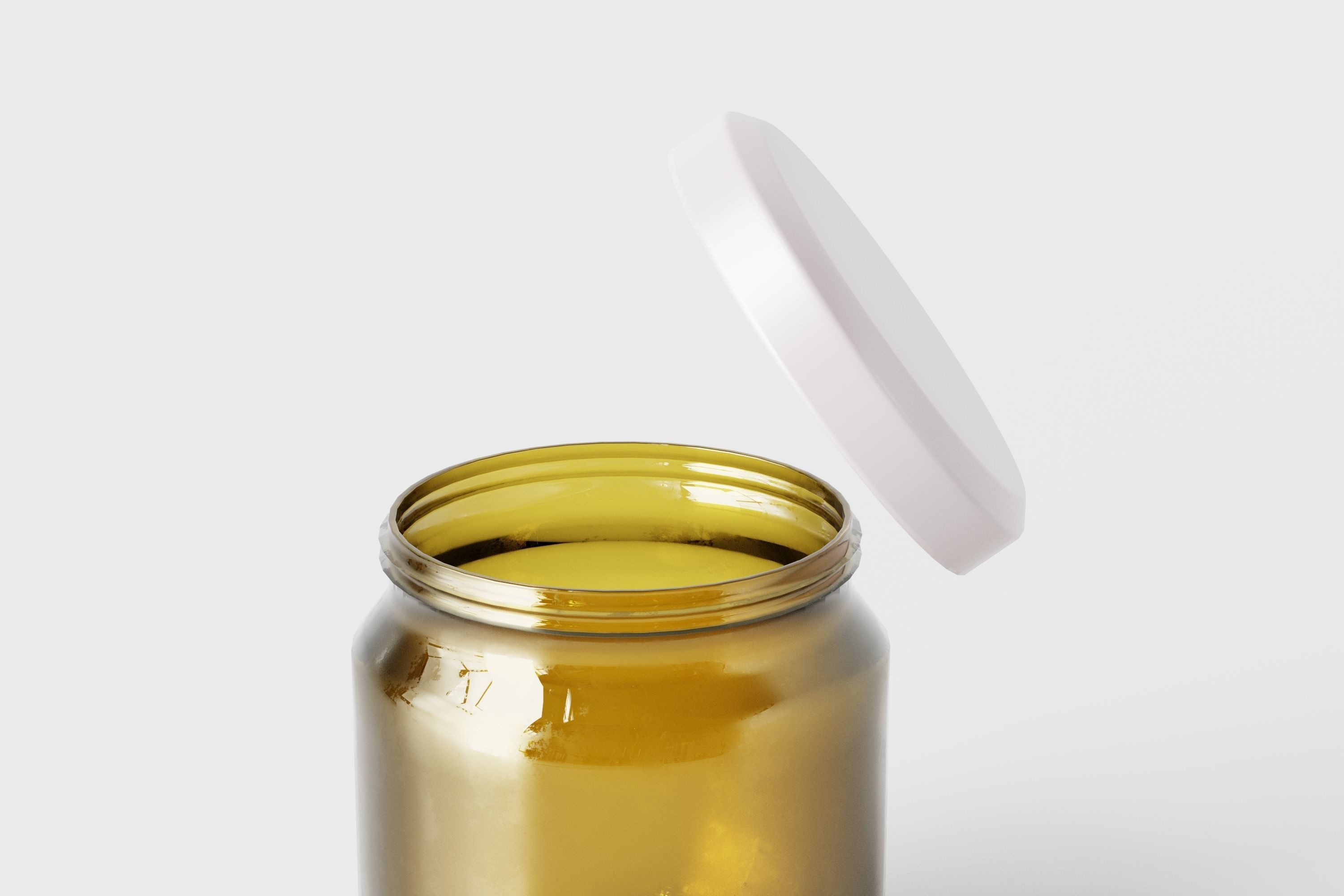 glass jar mockup Low-poly 3D model_9