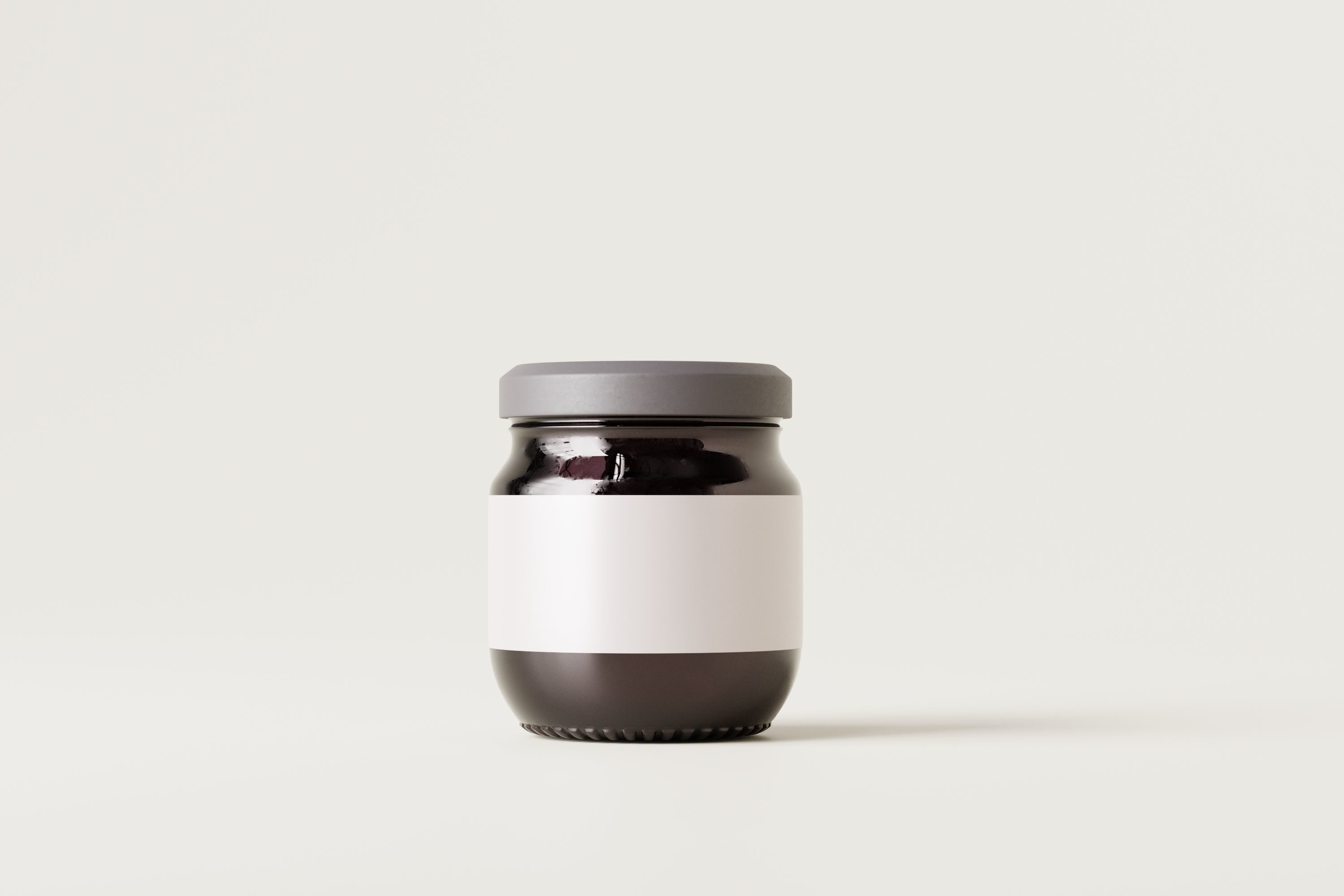 glass jar mockup Low-poly 3D model_7