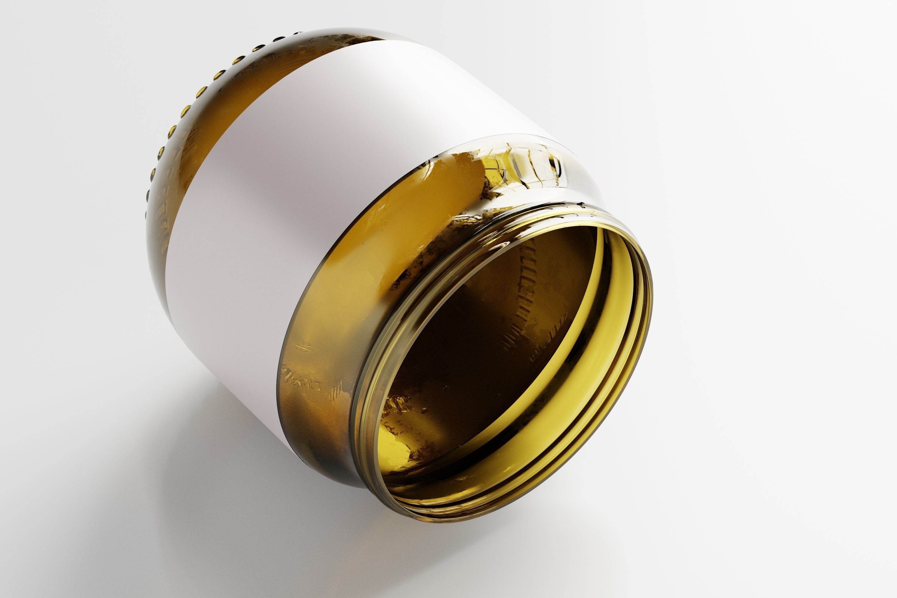 glass jar mockup Low-poly 3D model_6