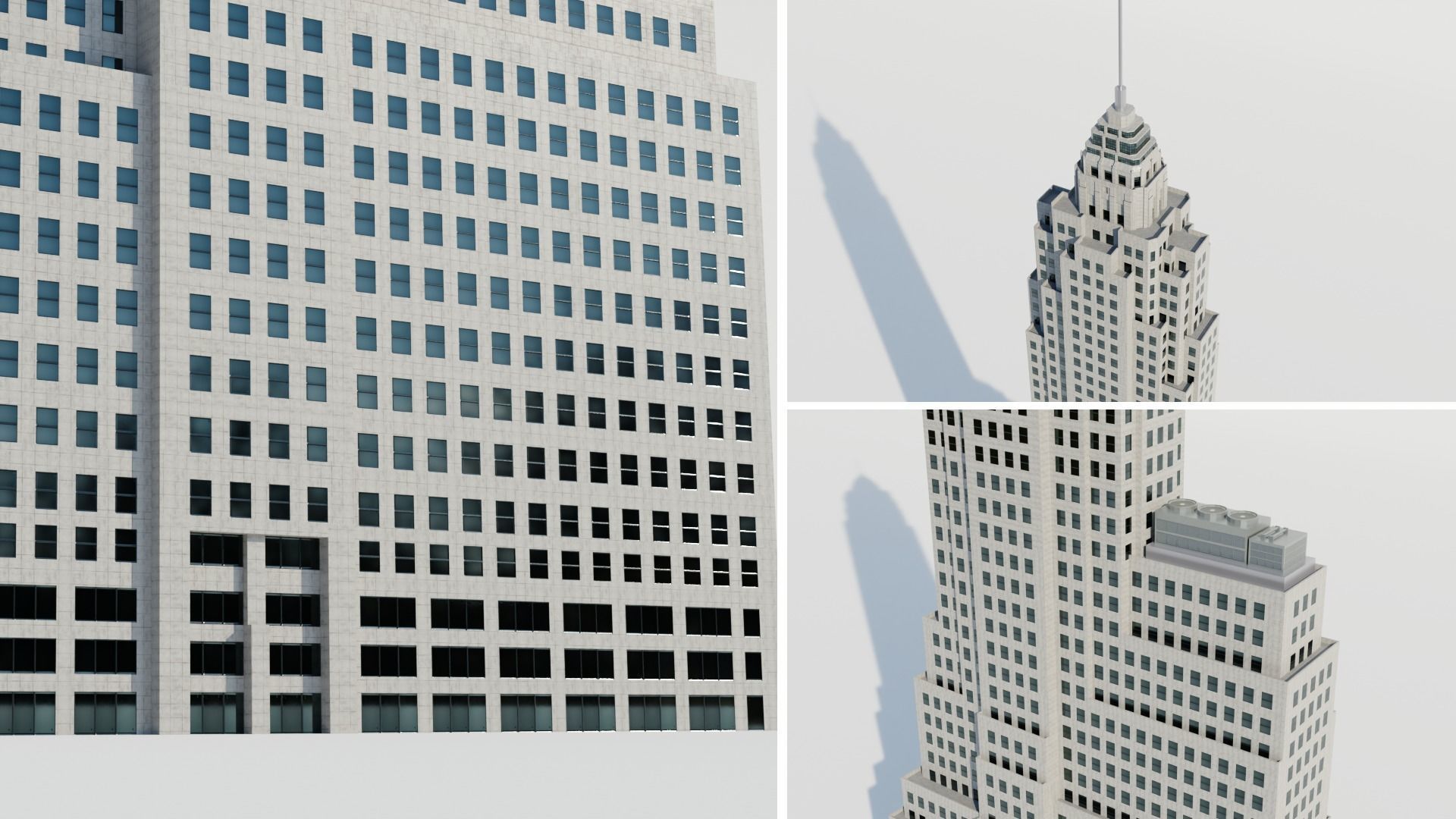 NYC Tall Skyscrapers v4 Low-poly 3D model_16
