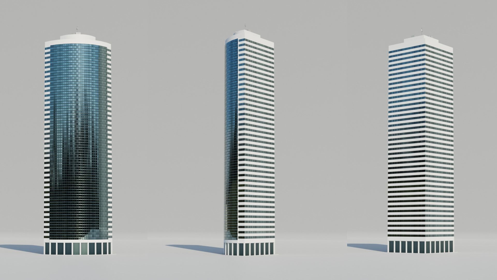NYC Tall Skyscrapers v4 Low-poly 3D model_45