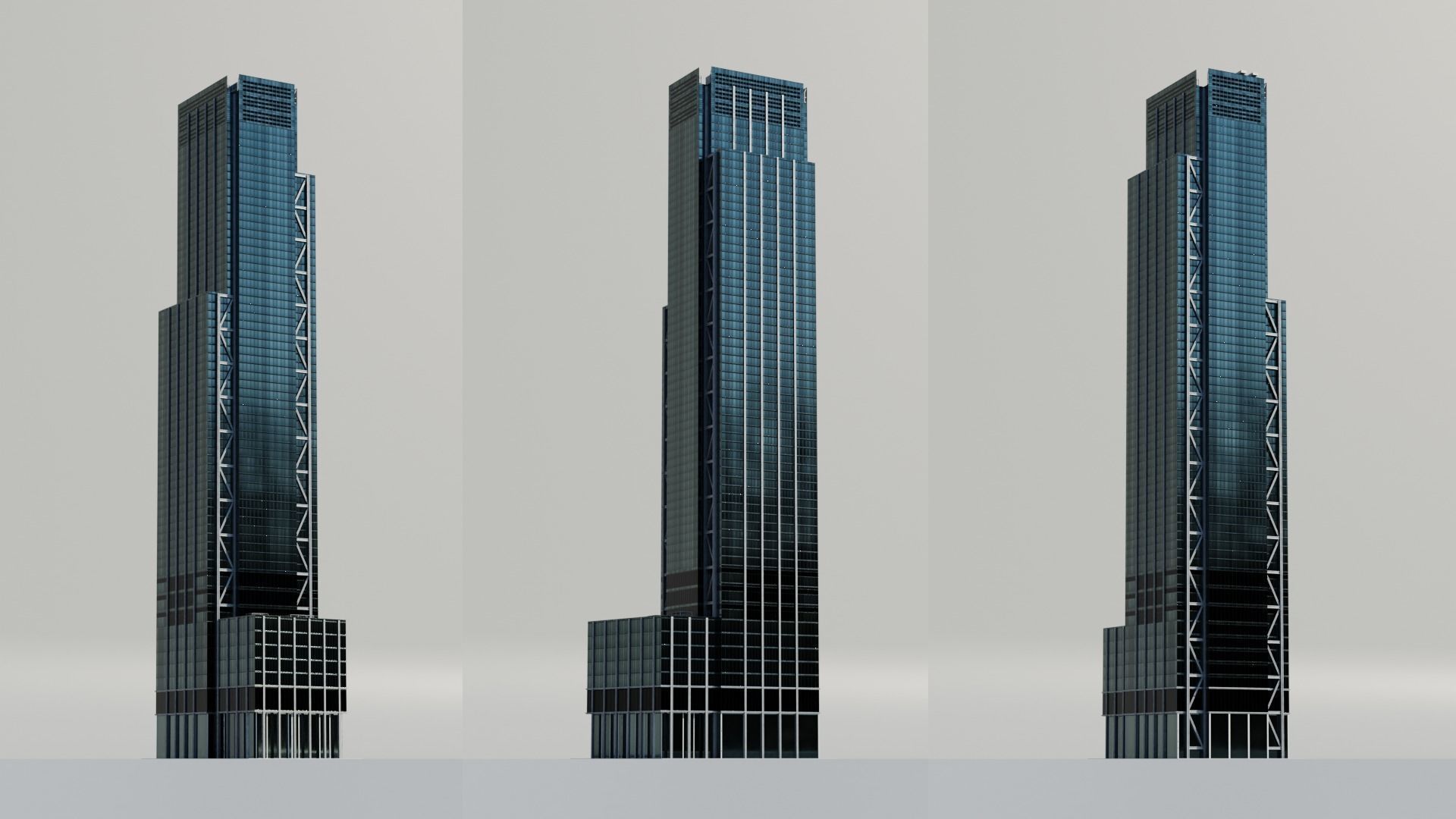 NYC Tall Skyscrapers v4 Low-poly 3D model_33