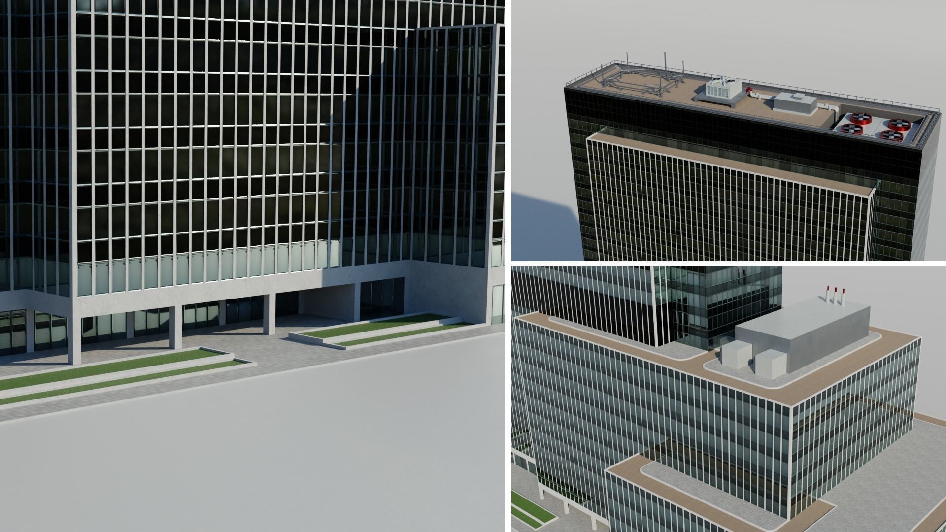 NYC Tall Skyscrapers v4 Low-poly 3D model_19