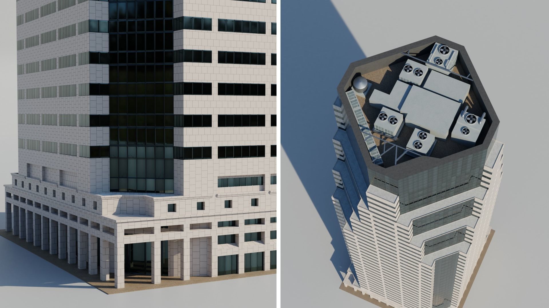 NYC Tall Skyscrapers v4 Low-poly 3D model_28