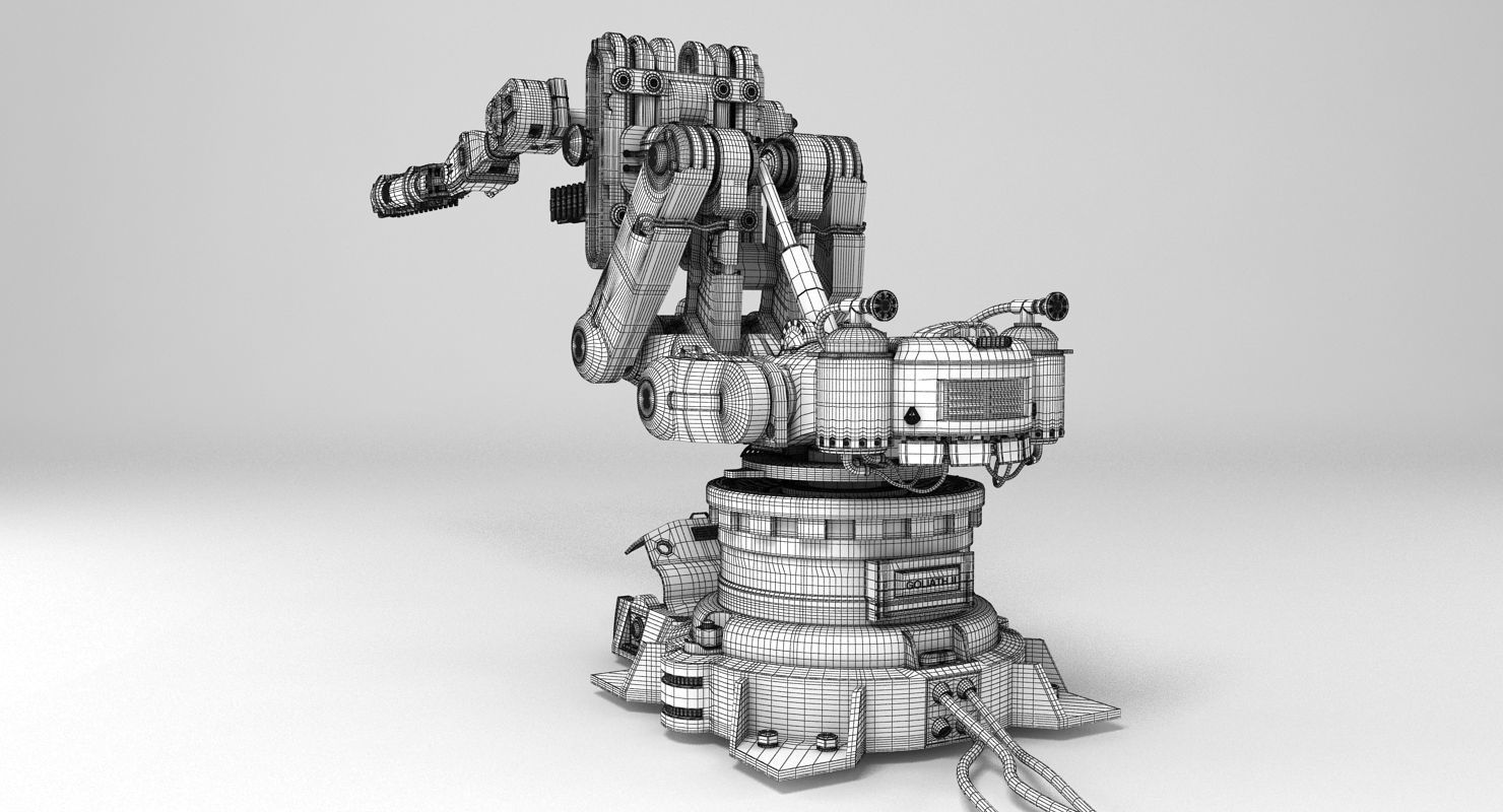 Robot Arm 2 3D model_19