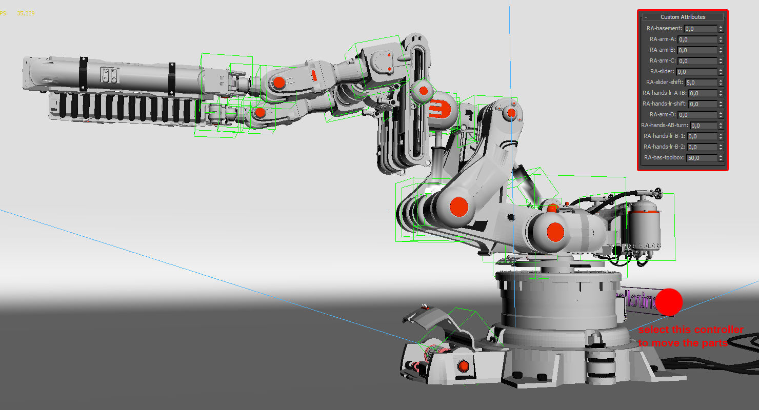 Robot Arm 2 3D model_8
