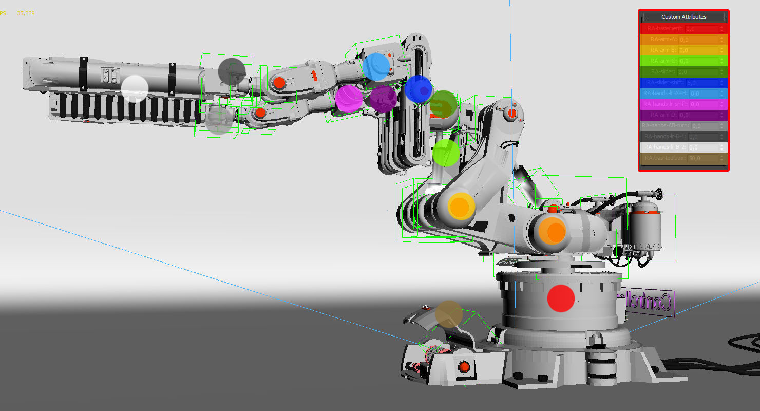 Robot Arm 2 3D model_9