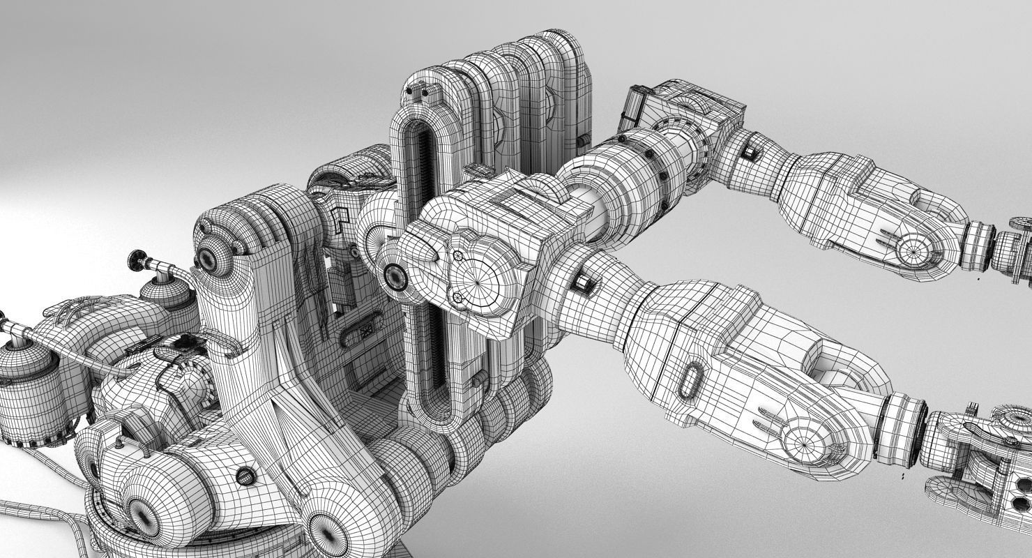 Robot Arm 2 3D model_3