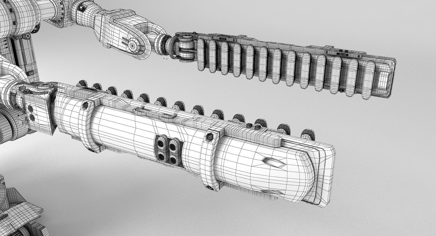 Robot Arm 2 3D model_7