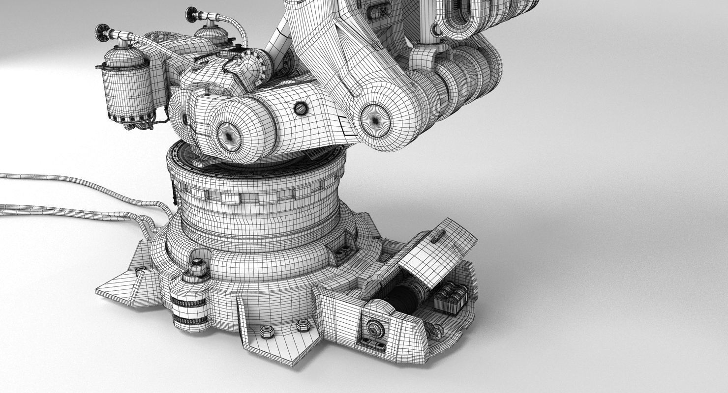 Robot Arm 2 3D model_5