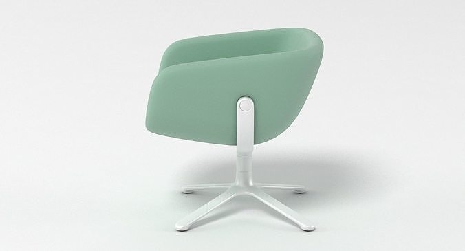 PlusHalle Scoop Chair 3D model 4
