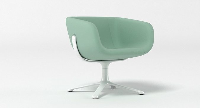 PlusHalle Scoop Chair 3D model 6