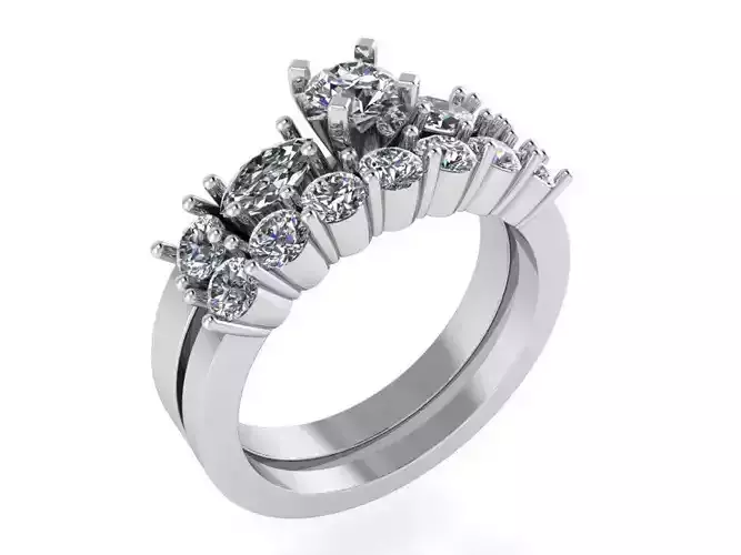 Diamond Bridal Set 1021