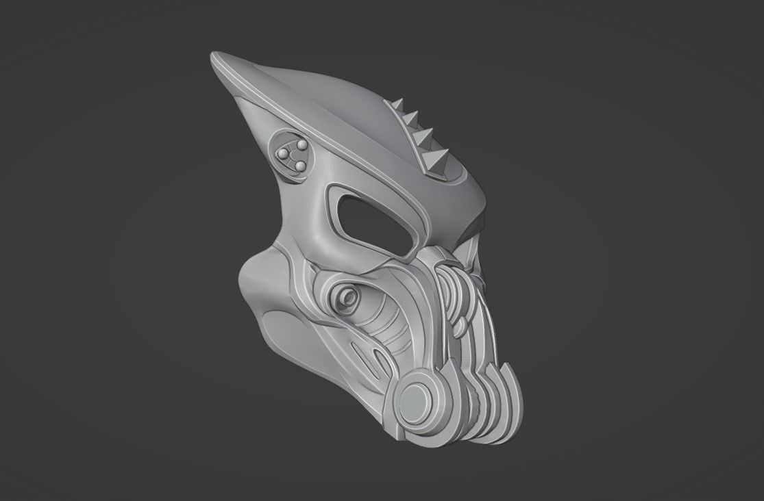 Predator Scar Face mask  3D print model_7