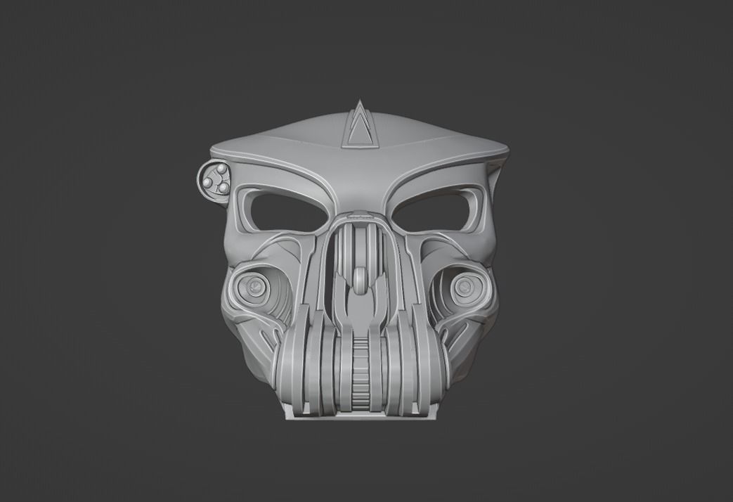 Predator Scar Face mask  3D print model_10