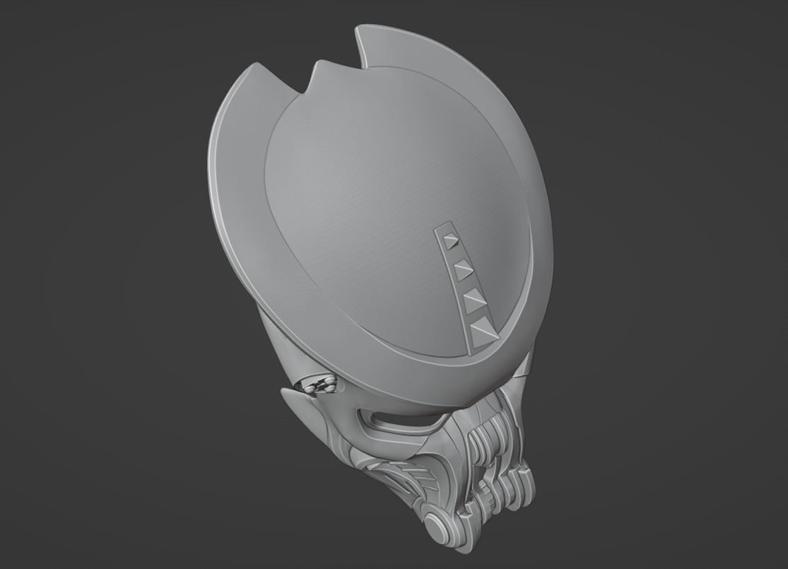 Predator Scar Face mask  3D print model_9
