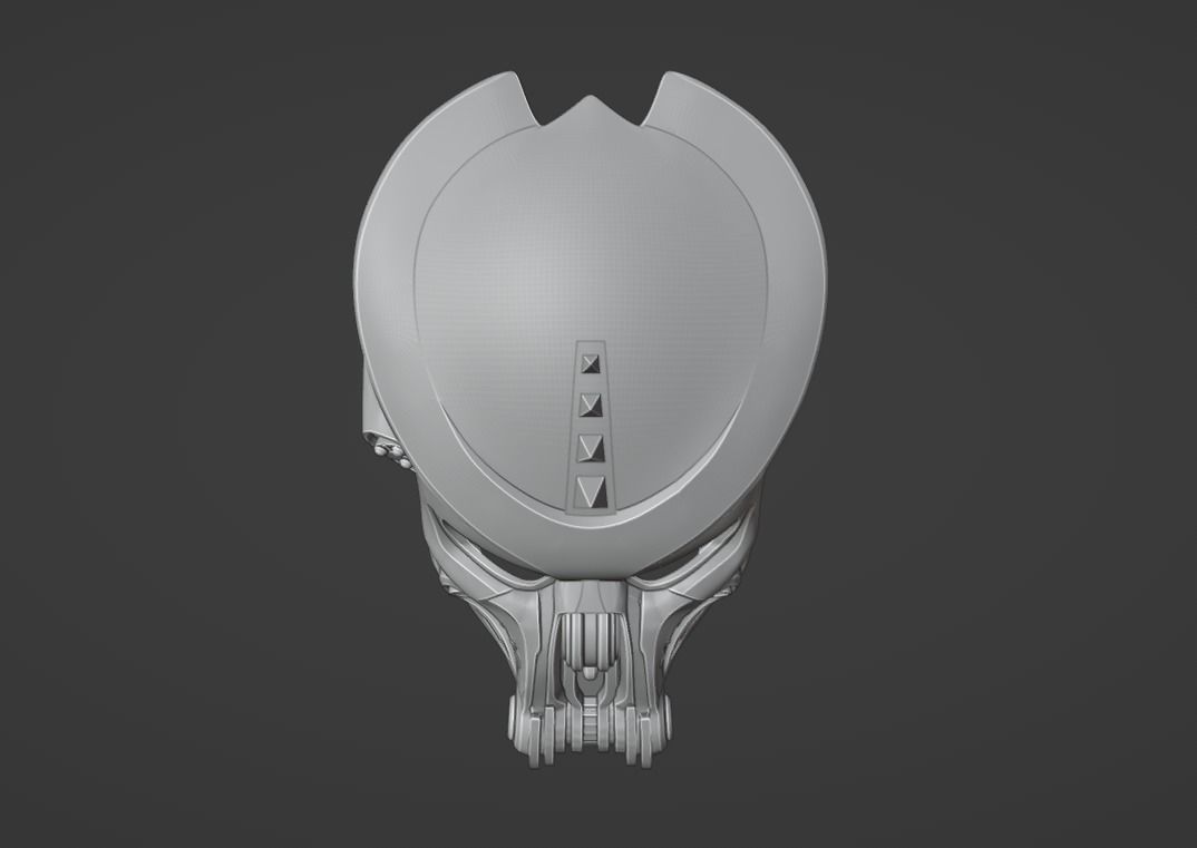 Predator Scar Face mask  3D print model_8