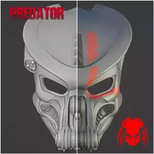 Predator Scar Face mask  3D print model
