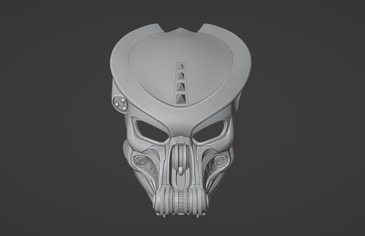 Predator Scar Face mask  3D print model_2