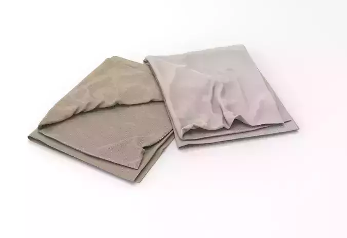 Shawl two folded towels