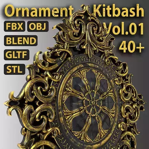 40 Ornament Kitbash Vol 01 3D model