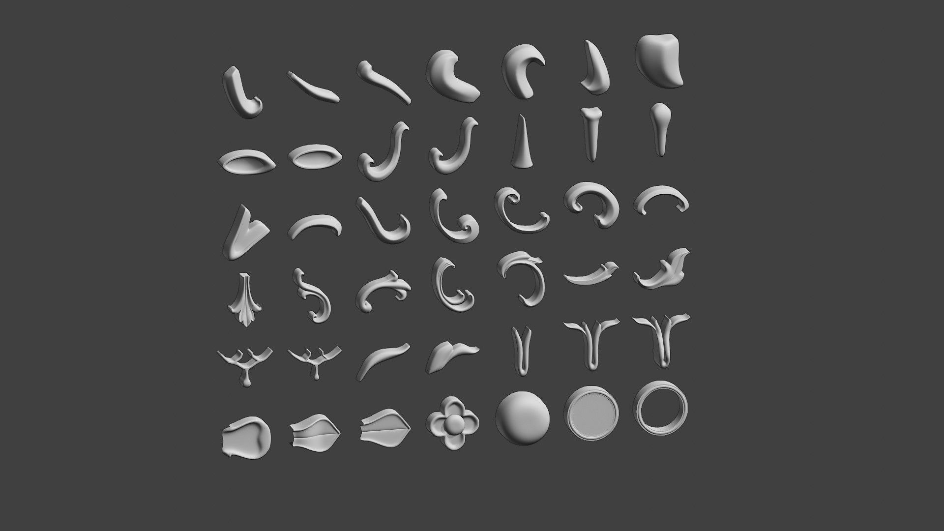 40 Ornament Kitbash Vol 01 3D model_7