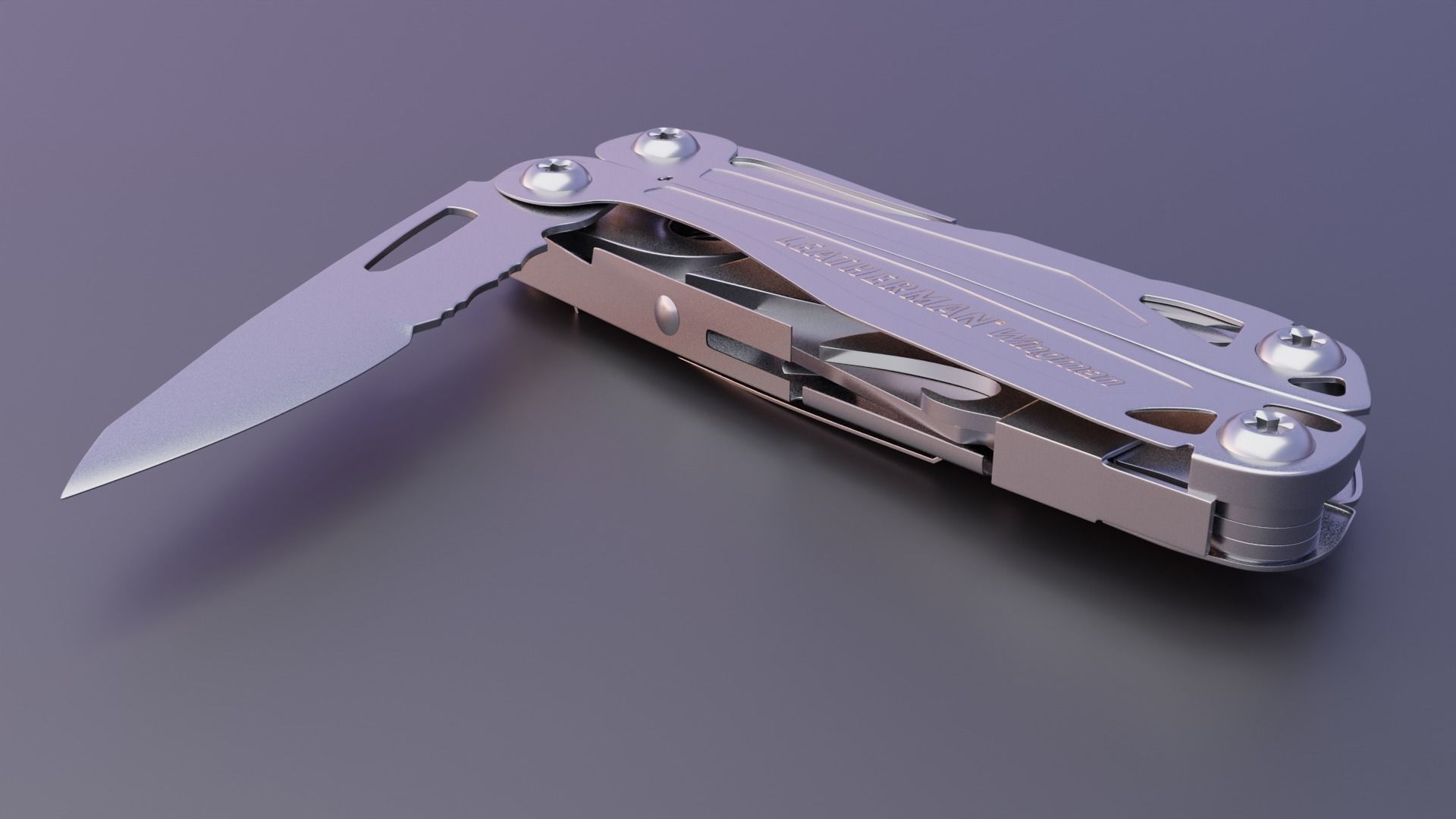 Leatherman Wingman Multi-Tool 3D model_2