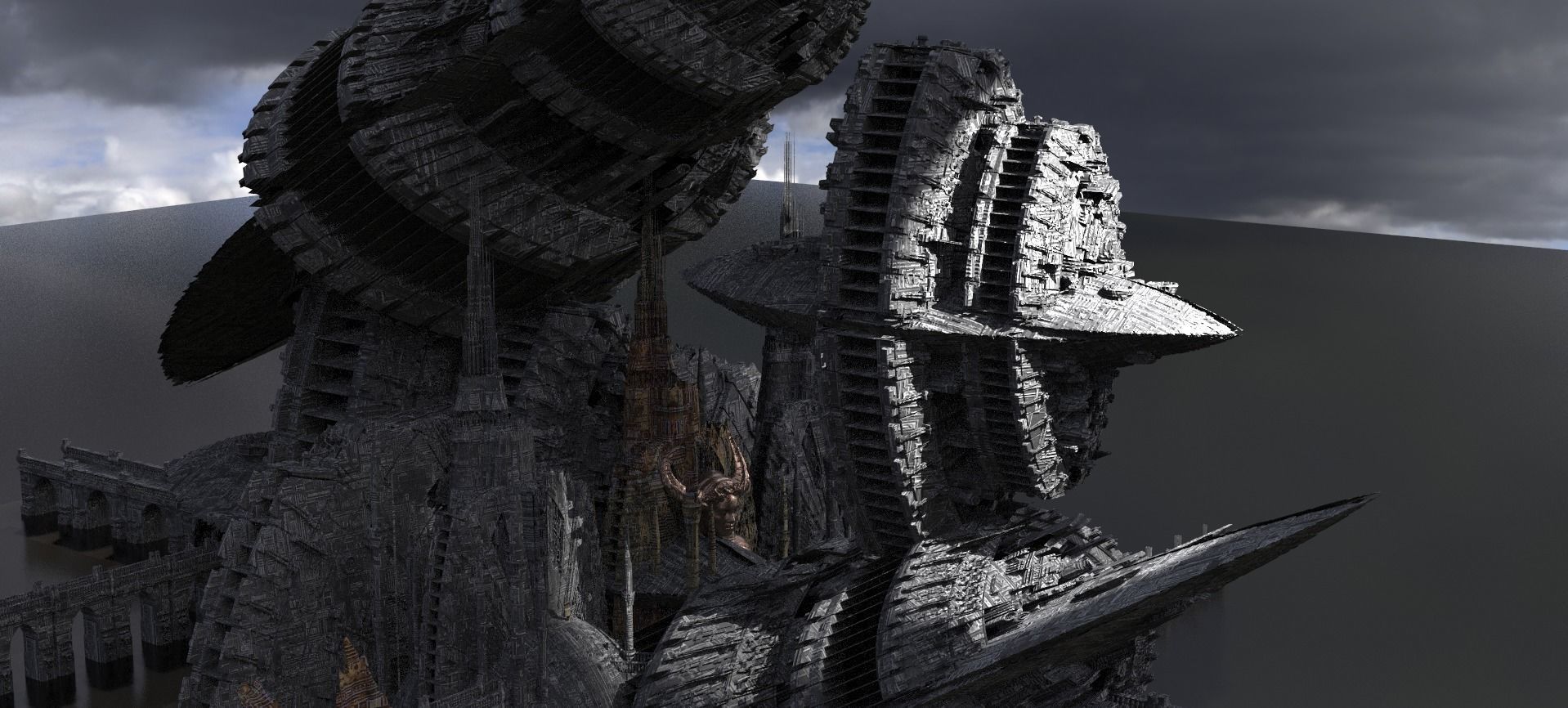 Alien Genetics Base Ocean Kit bash 3D model_2