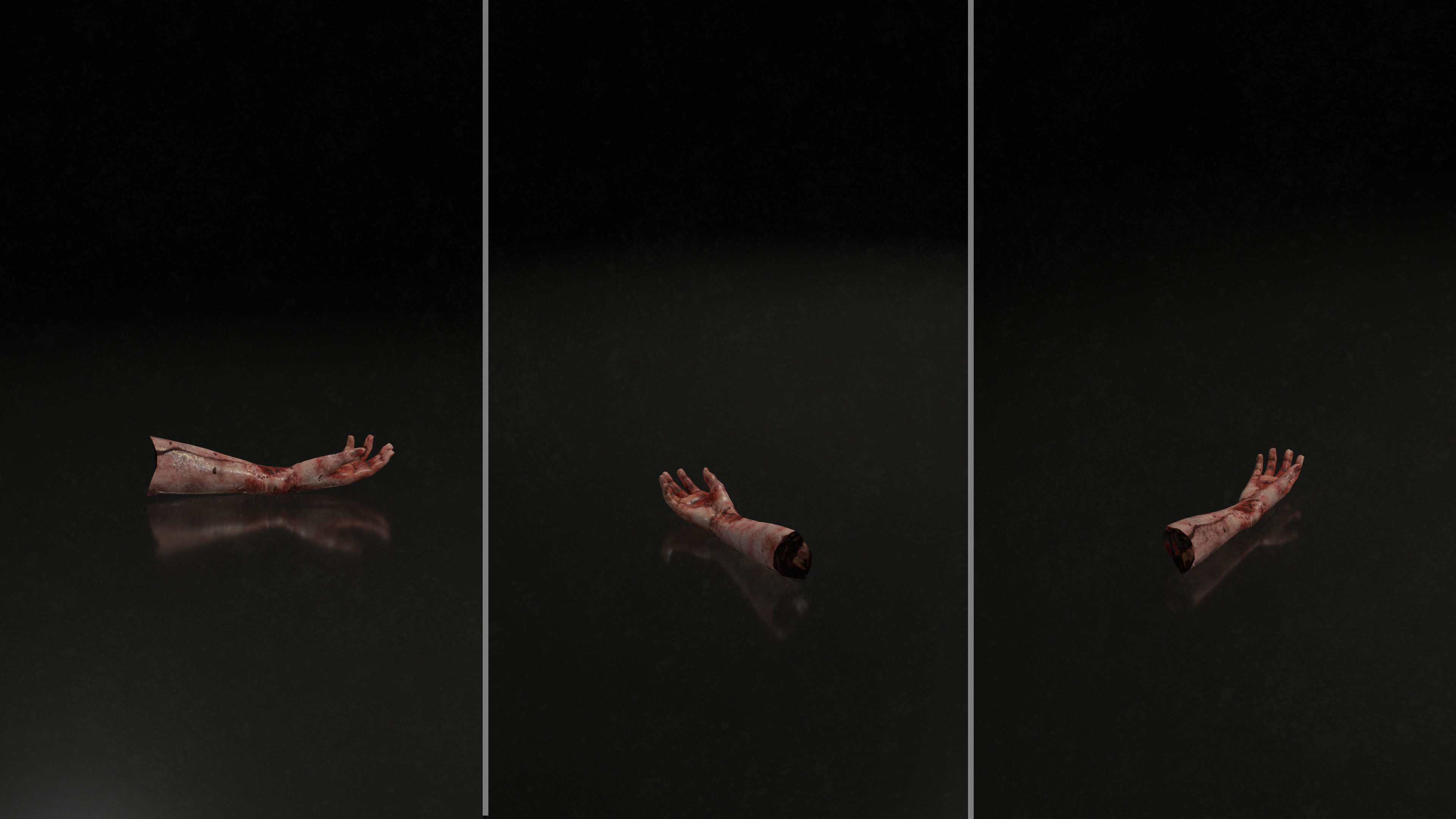 Horror Assets - Female Corpses Pack Low-poly 3D model_13