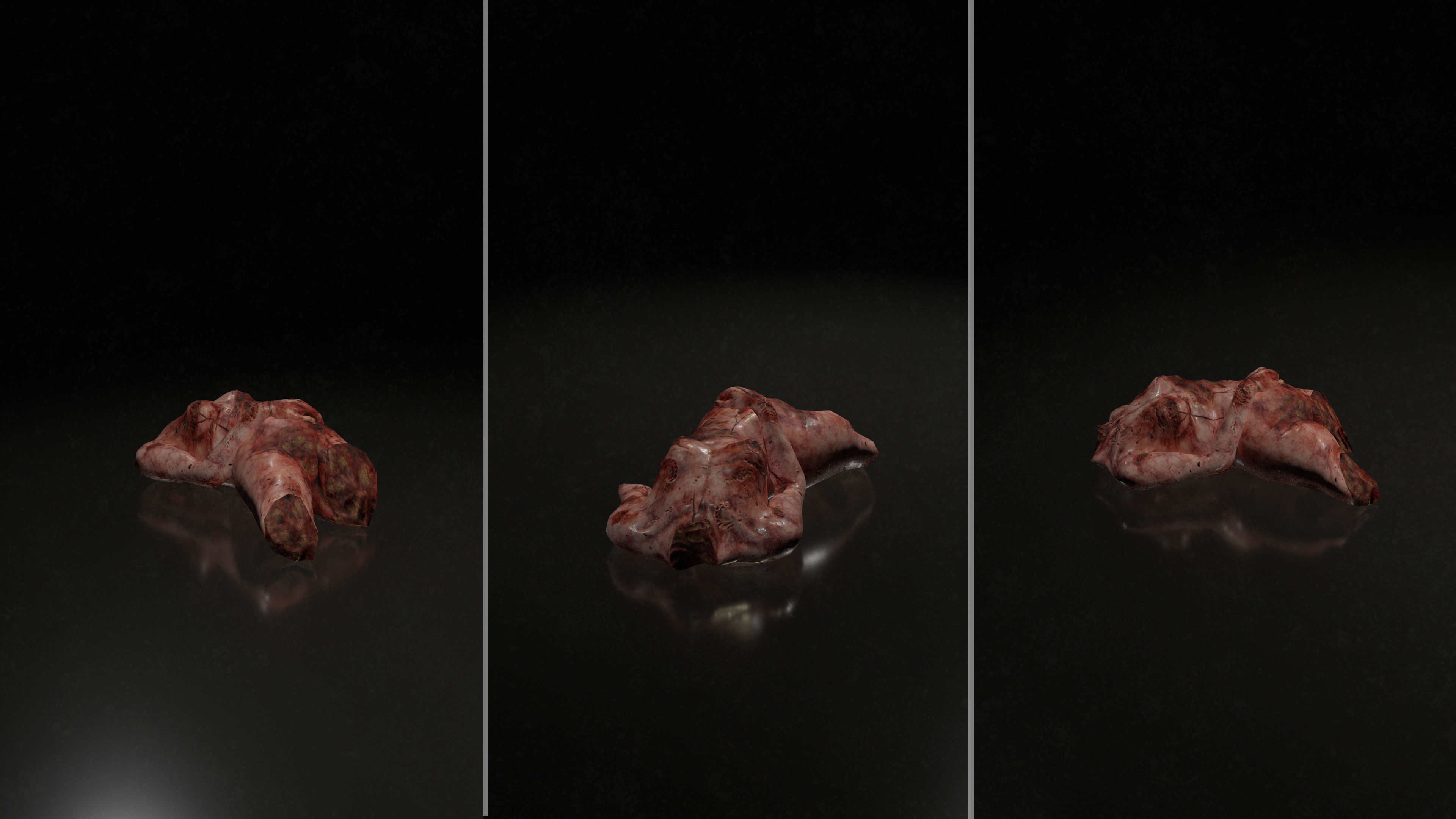 Horror Assets - Female Corpses Pack Low-poly 3D model_15