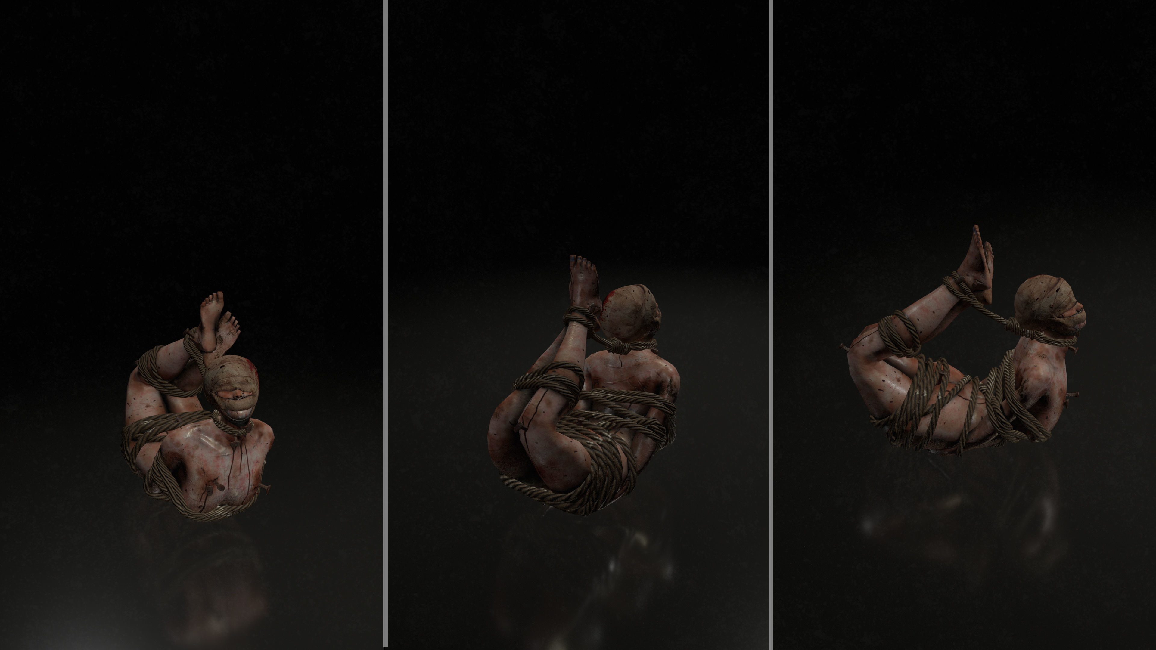 Horror Assets - Female Corpses Pack Low-poly 3D model_4
