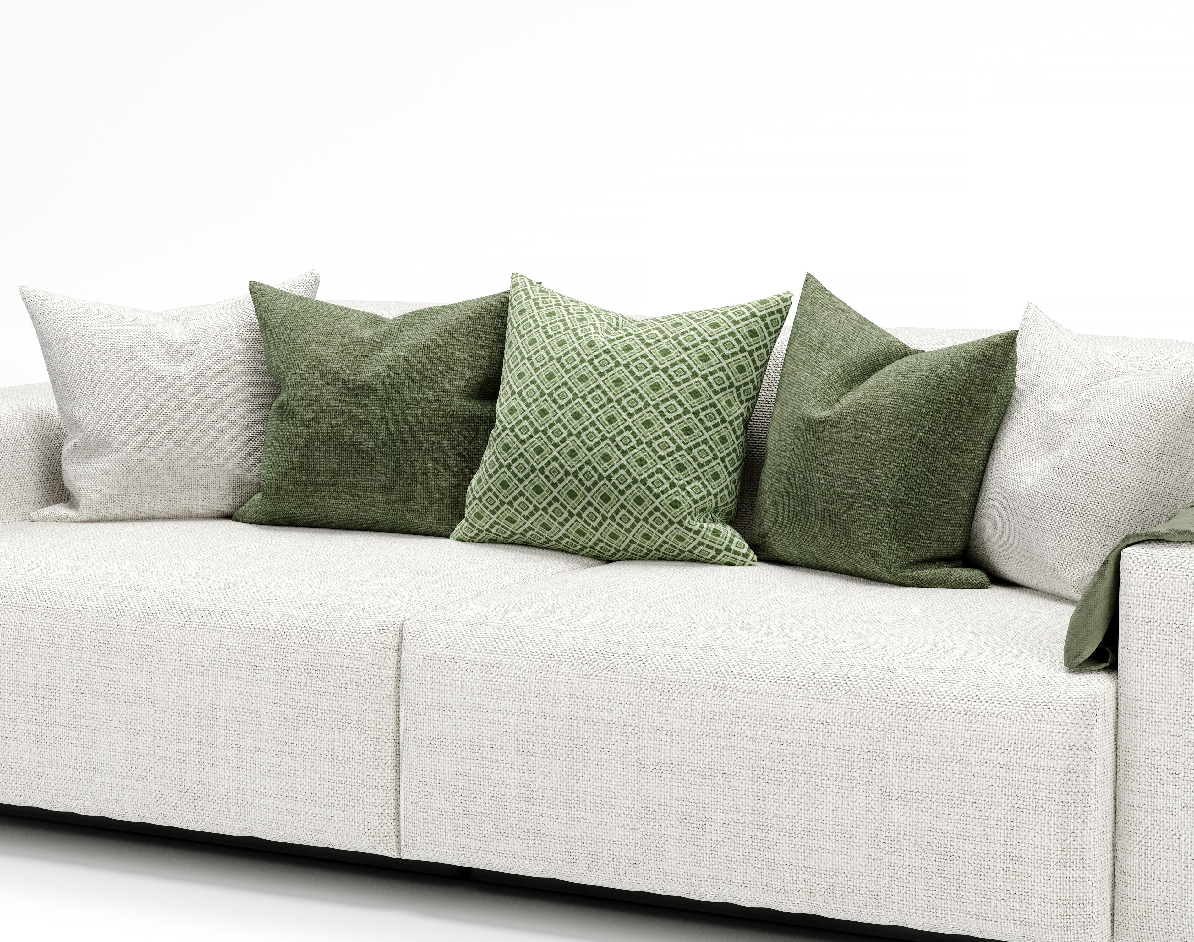 Vitra Soft Modular Sofa Two-Seater 3D model_8