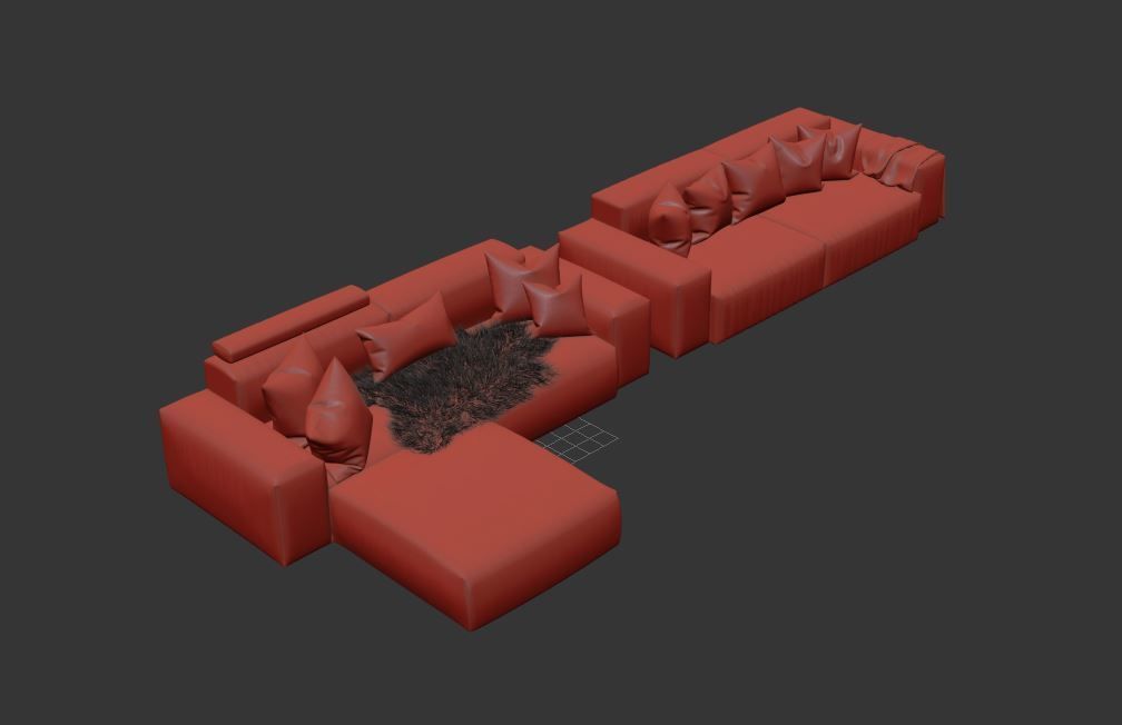 Vitra Soft Modular Sofa Two-Seater 3D model_15