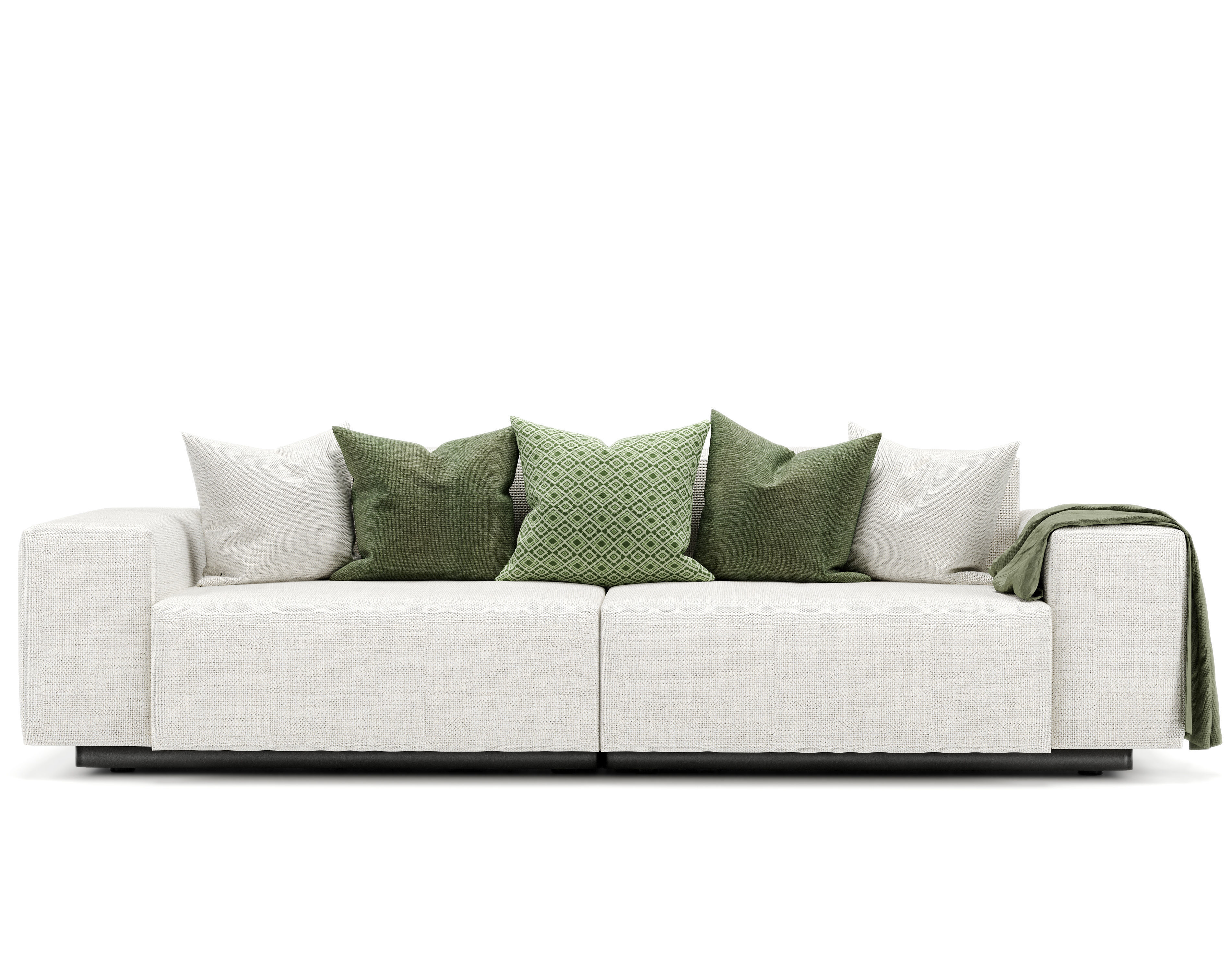 Vitra Soft Modular Sofa Two-Seater 3D model_7