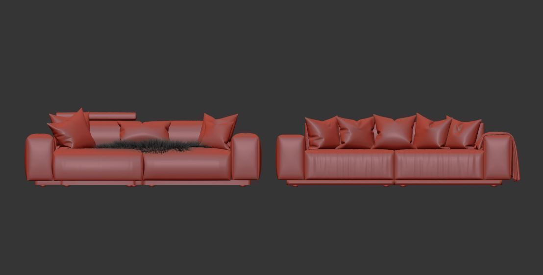Vitra Soft Modular Sofa Two-Seater 3D model_13