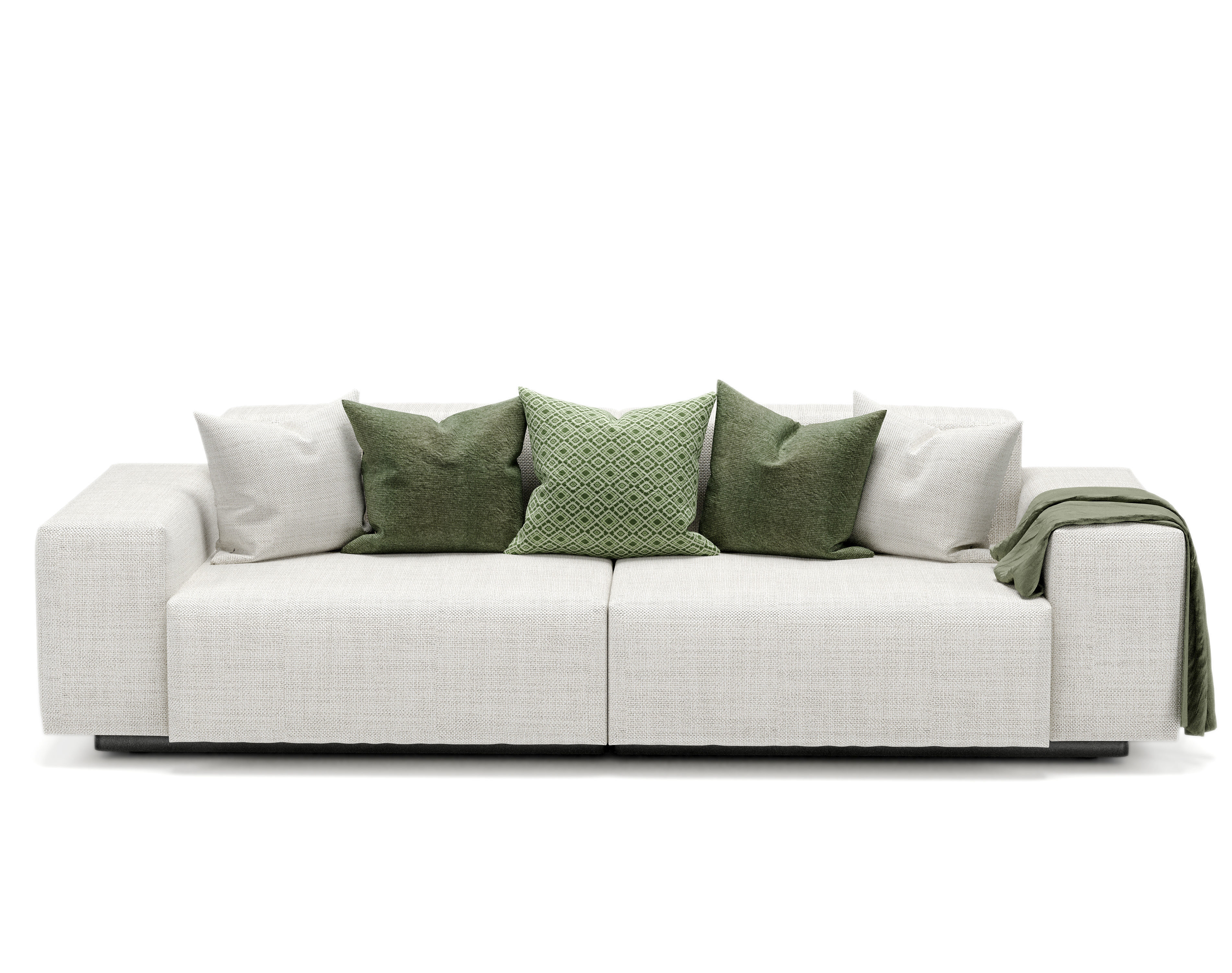 Vitra Soft Modular Sofa Two-Seater 3D model_6